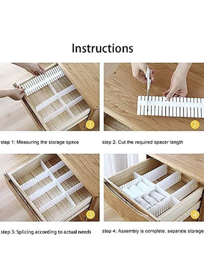 Lazer Adjustable Plastic Drawer Divider - Pack of 8 - Image 3