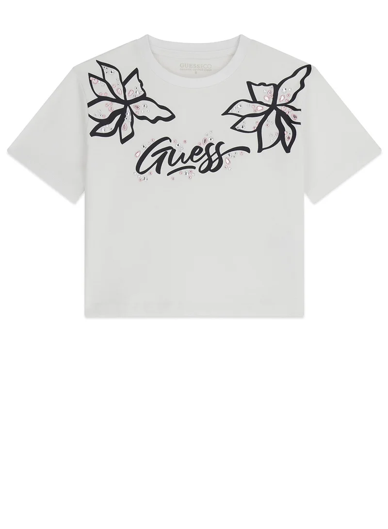 جس Kids Graphic Crew Neck T-Shirt