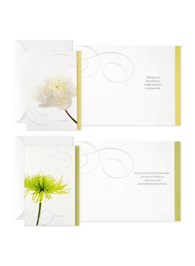 Hallmark Assorted Sympathy Cards (Flowers 12 Cards And Envelopes) - Image 4