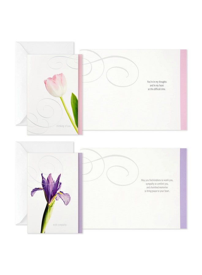 Hallmark Assorted Sympathy Cards (Flowers 12 Cards And Envelopes) - Image 5