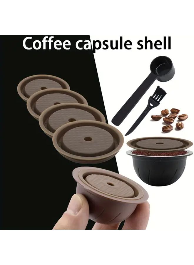 Reusable Coffee Capsule Shells 5.07oz Brown With Silicone Cap For Most Brewers - Image 1