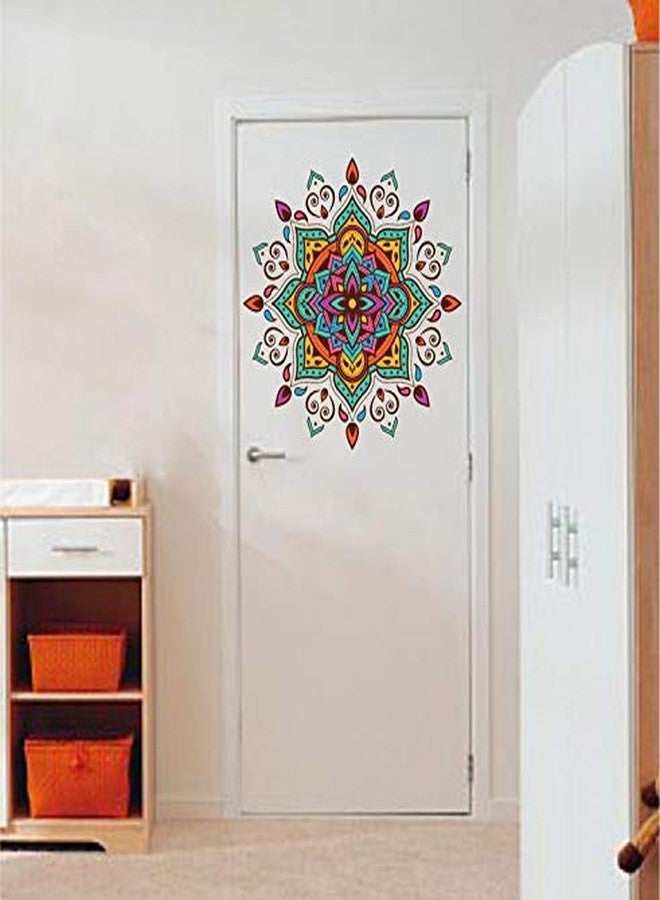 Sticker Yard StickersYard Mandala Motif Design Wall Sticker Color - Multicolor (Size 58 CM X 58 CM) - Image 1