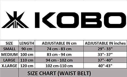 Kobo Neoprene WTB-13 Weight Lifting Gym Belt for Dead Lift, Squats, Power Lifting and Weightlifting Back Support, 5.5 Inch Wide, Black, M - Image 4