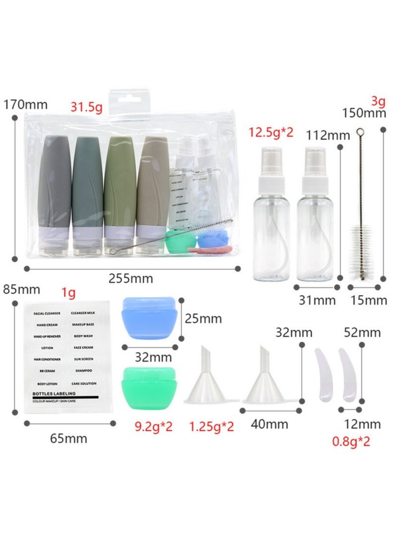 Joyelink Travel Bottles for Toiletries, Tsa Approved 3oz Travel Size Containers BPA Free Leak Proof Refillable Liquid Silicone Squeezable Travel Accessories for Shampoo Conditioner Lotion (4 Pack) - Image 2