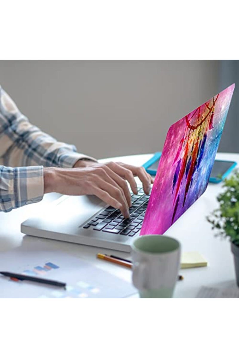 Newplenty Laptop Skin Sticker, 13.3 14 15 15.4 15.6 inch Laptop Skins, Universal Vinyl Decal, Dustproof Scratch Resistant Reusable Cover Protector with Free 2 Wrist Pads (Dream Catcher) - Image 5