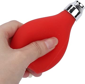 Jadeshay Red Silicone ABS Powder Dispenser Refillable Spray Bottle for Hair Salon Home Use - Image 2
