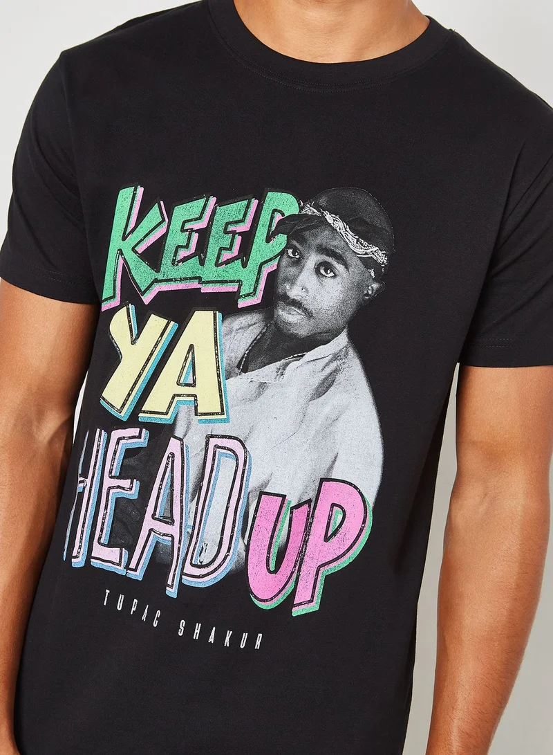 Mister Tee Tupac Keep Ya Head Up T-Shirt