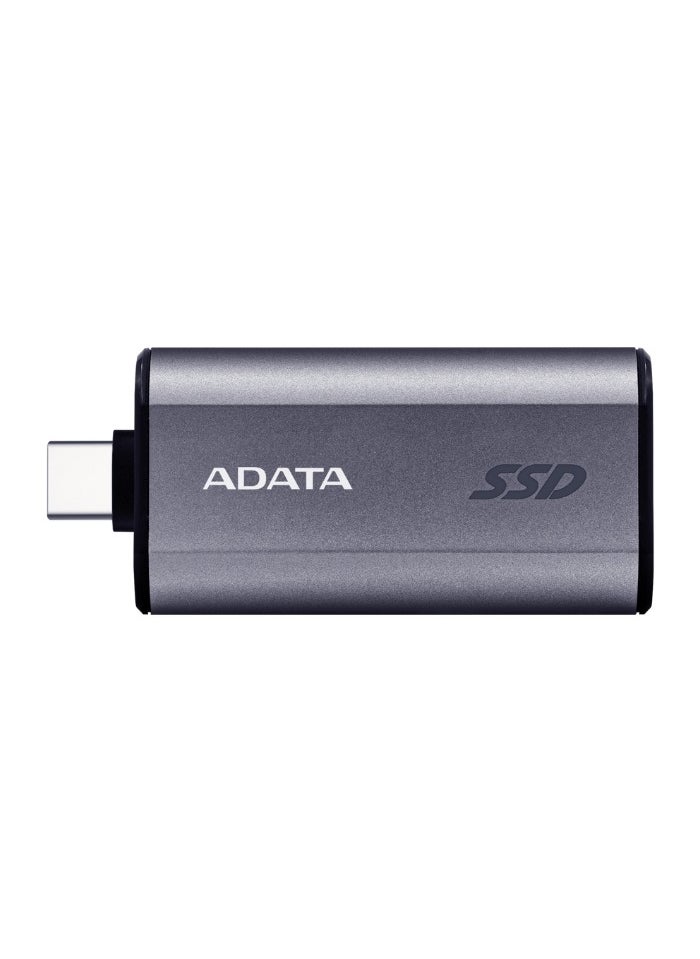 ADATA - SC750 500GB External Portable SSD USB-C 3.2 Gen 2 | High-speed Up to 1050 MB/s- | Black Titanium - Image 1