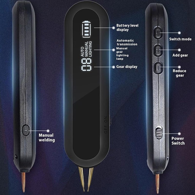 آلة لحام صغيرة 12 مستوى قابل للتعديل درجة الحرارة أوضاع تلقائية ويدوية شاشة عرض LED منفذ USB - Image 4