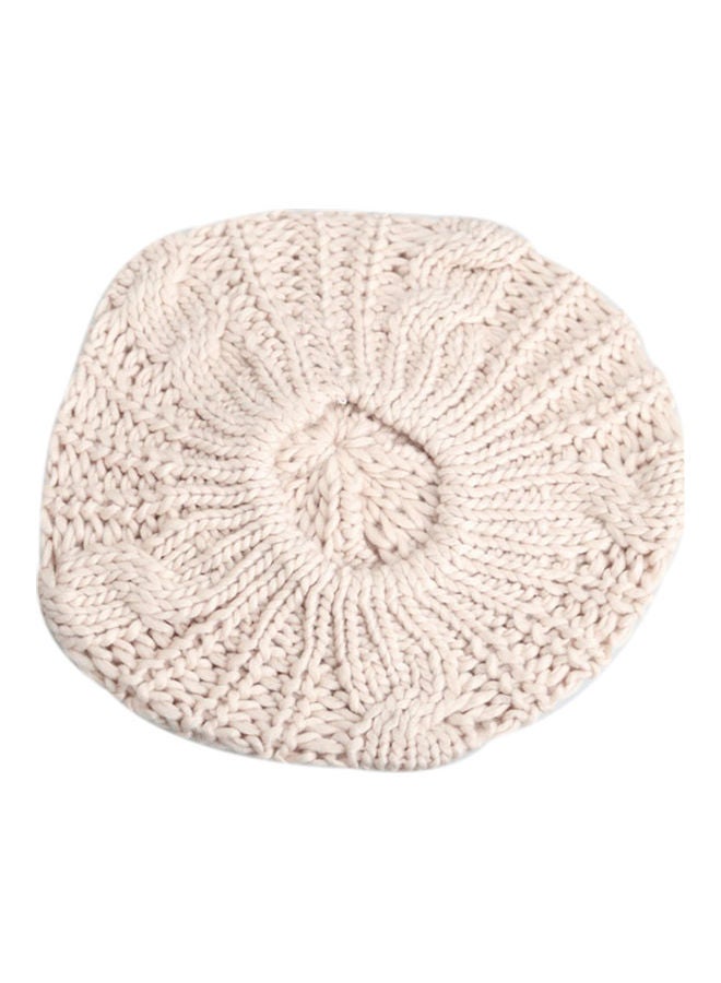 NIBEMINENT Winter Warm Women Knitted Braided Beanie Hats Wool Crochet Slouchy Beanies Lady Beret Hat Ski Cap 20.0x20.0x2.0cm  - Image 3