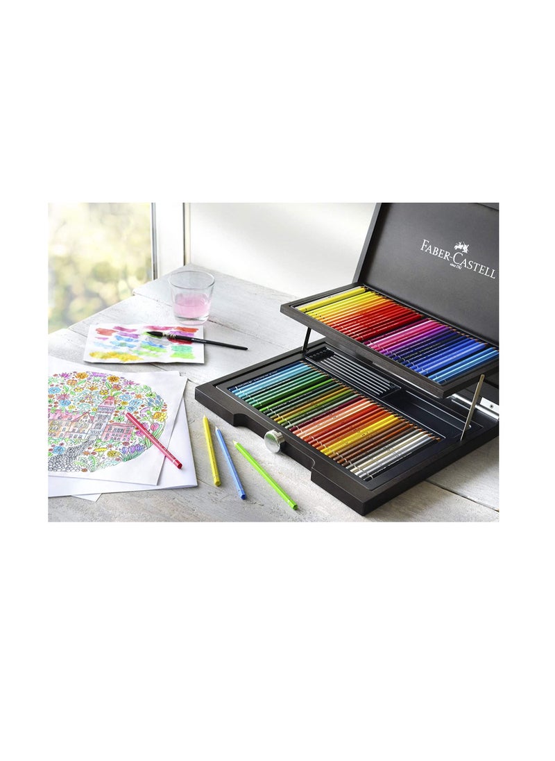 FABER-CASTELL - FABER-CASTER ALBRECHT DURER ARTISTS WATER COLOUR PENCIL 72 COLOR IN A WOODEN CASE - Image 1