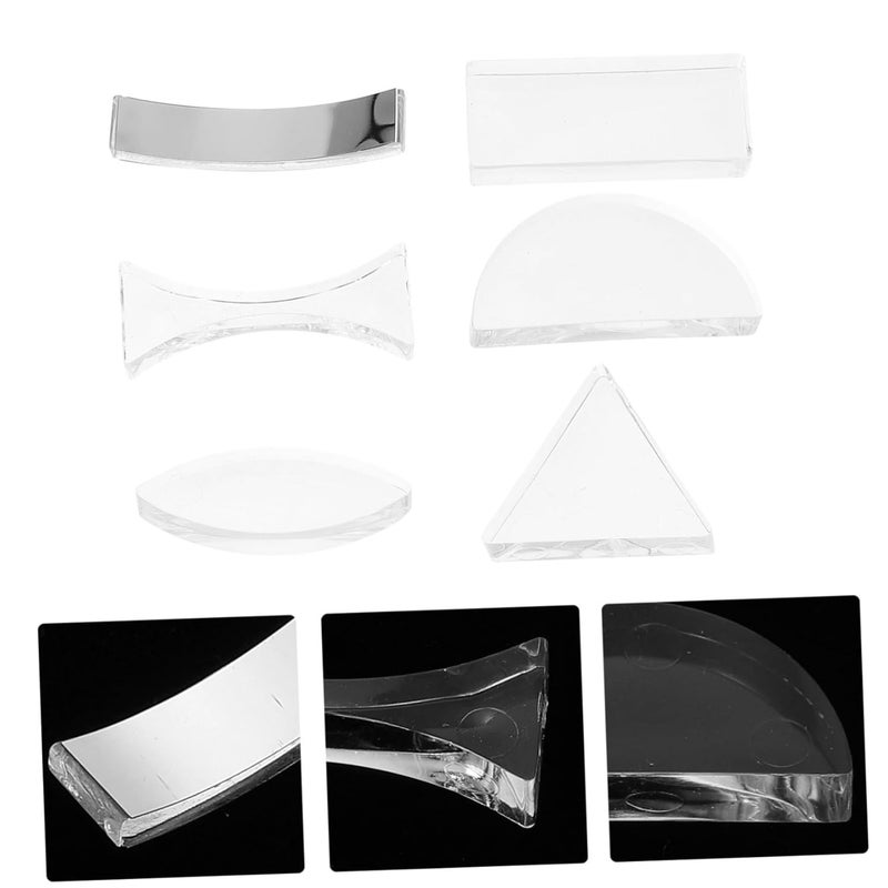 Transparent Optical Lens Physics Teaching Aids with Concave Convex Lenses and Prism for Middle School Light Refraction Experiments - Image 3