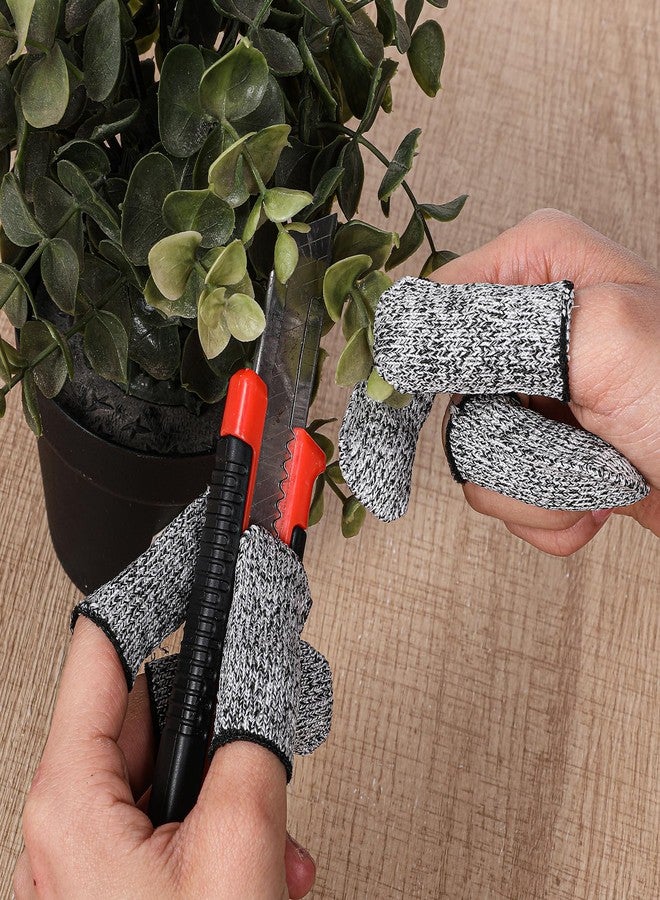 COMNICO Cut Resistant Finger Cots Protector Breathable Finger Sleeve Protectors Reusable Fingers Guards Covers Fingers Thumb Protector Gloves for Kitchen Garden Sculpture Work 32 PCS - Image 4