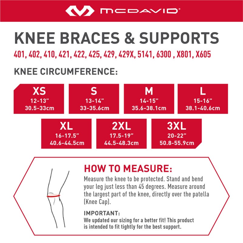 McDavid Knee Brace with Side Hinges. Maximum Knee Support & Compression for Stability & Recovery Aid, Patella Tendon Support, Tendonitis Pain Relief, Ligament Support, Hyperextension. Men & Women - Image 2