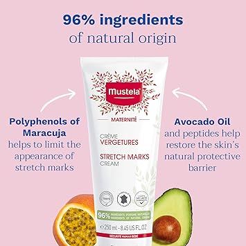 Mustela Maternity Stretch Marks Prevention Cream Enriched with PlantBased Ingredients Hypoallergenic DermatologistTested 150ml - Image 2