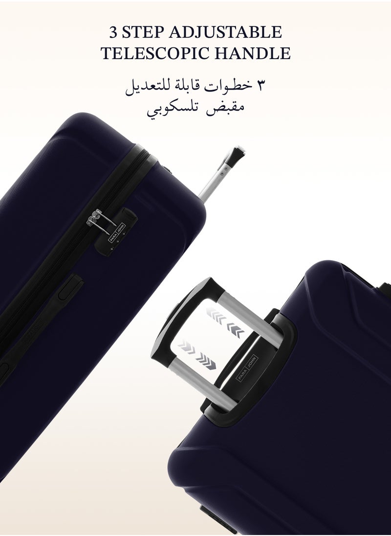 PARAJOHN عربة أمتعة كبيرة الحجم من Avo ABS ذات الجانب الصلب مقاس 28 بوصة باللون الأزرق الداكن  - Image 4