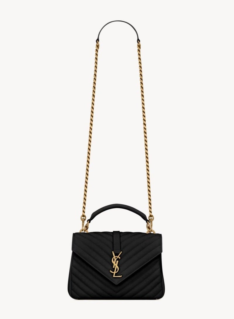 حقيبة كتف سلسلة فاخرة بتصميم كلاسيكي من YSL - حقيبة يد أنيقة بغطاء مع لمسة جلدية فاخرة - Image 1