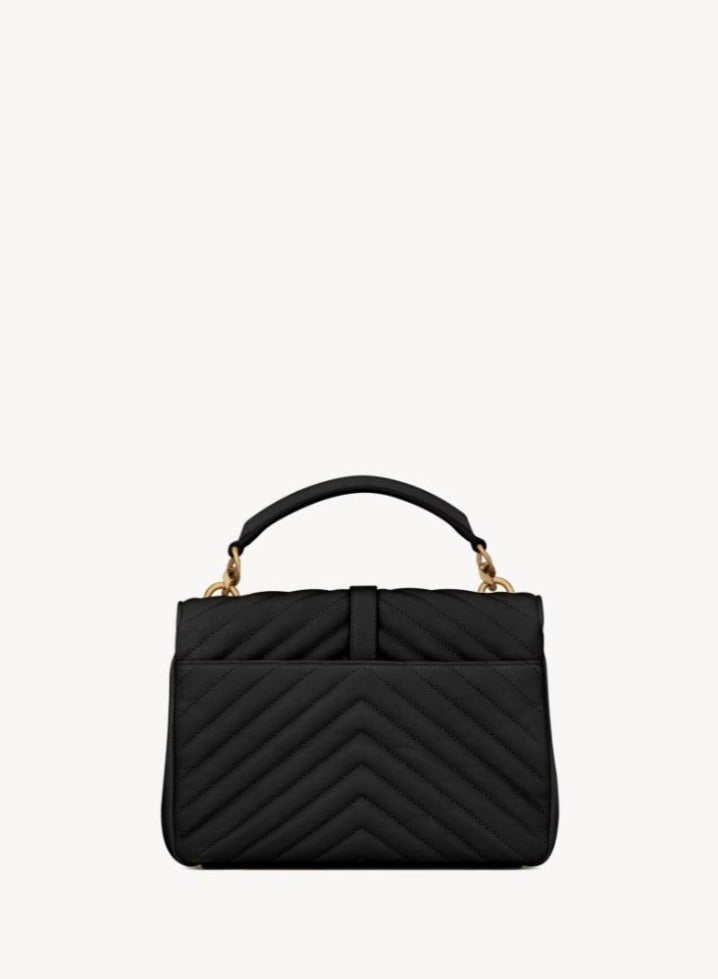 حقيبة كتف سلسلة فاخرة بتصميم كلاسيكي من YSL - حقيبة يد أنيقة بغطاء مع لمسة جلدية فاخرة - Image 3