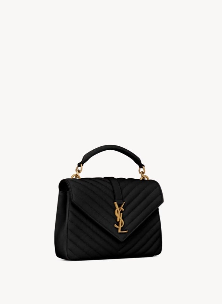 حقيبة كتف سلسلة فاخرة بتصميم كلاسيكي من YSL - حقيبة يد أنيقة بغطاء مع لمسة جلدية فاخرة - Image 2