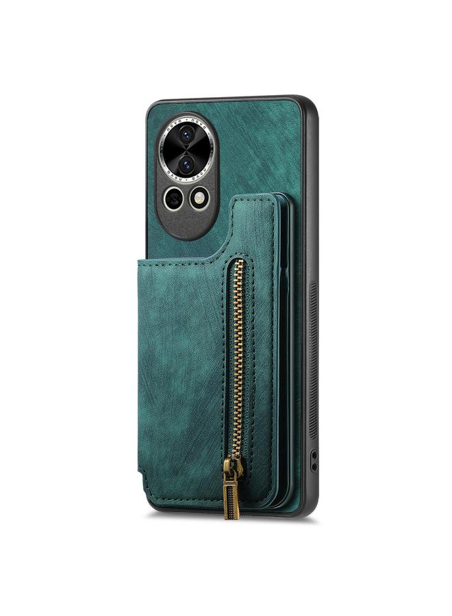 S-TOP Case For Huawei nova 12 Retro Leather Zipper Wallet Back Phone Case - Image 1