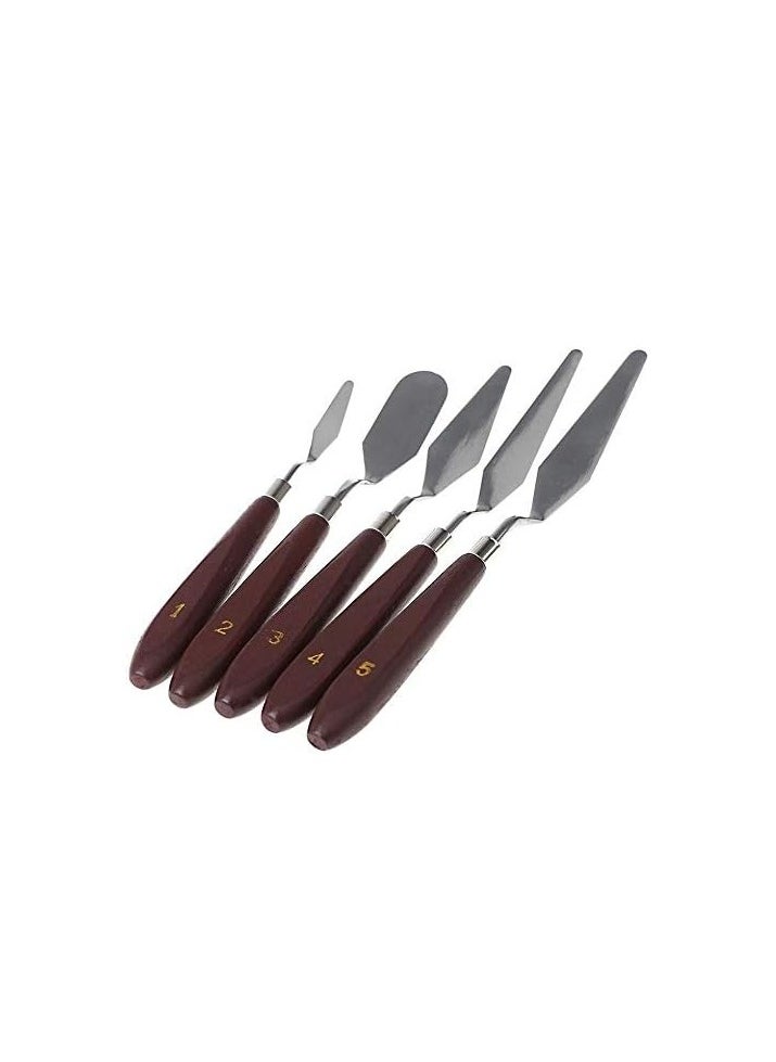 Generic - مجموعة سكاكين رسم بأحجام وأشكال مختلفة  5 قطع - Image 1