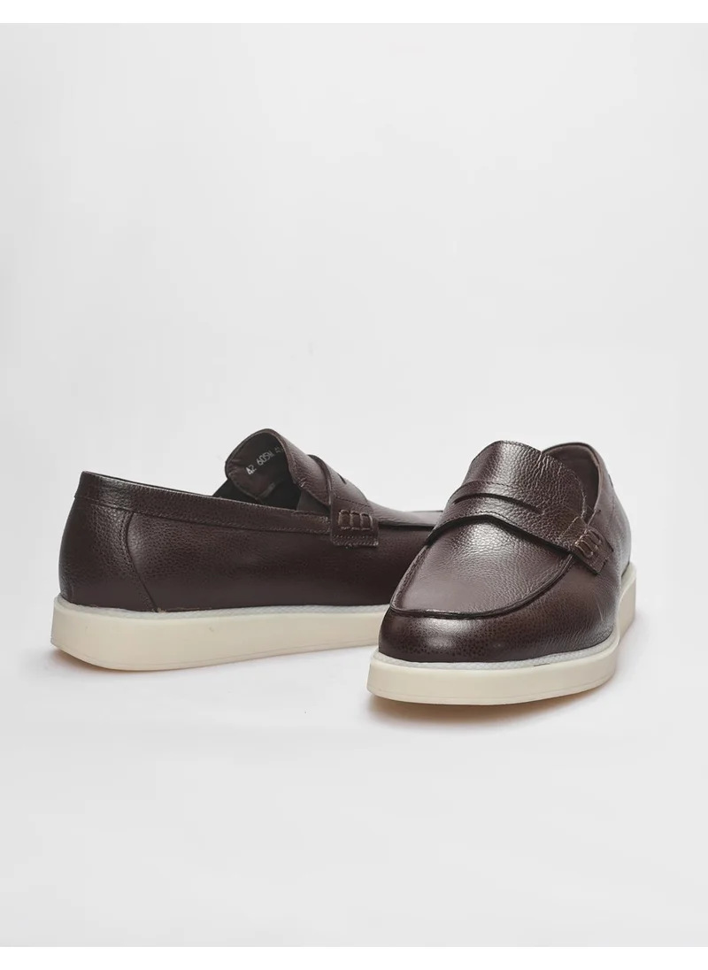 كاباني Leather Brown Men's Sneaker Shoes