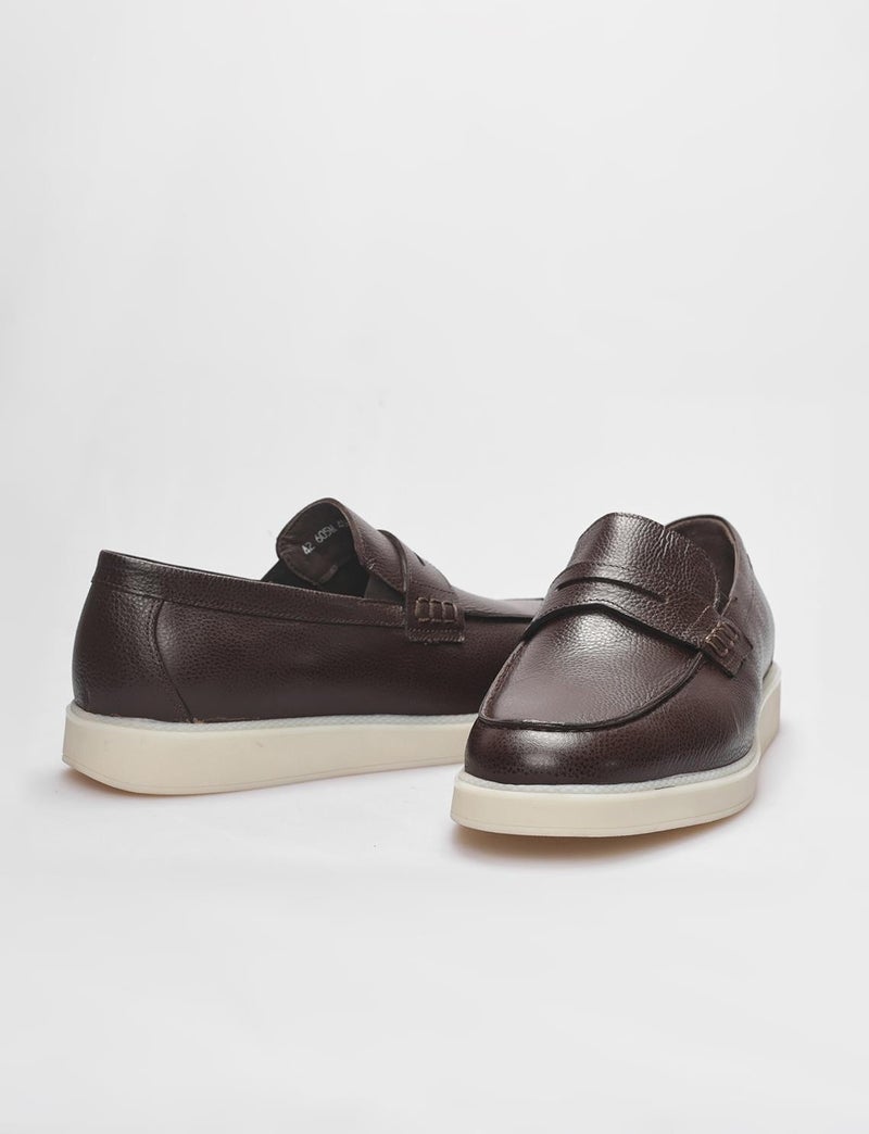 Cabani Leather Brown Men's Sneaker Shoes  - Image 2