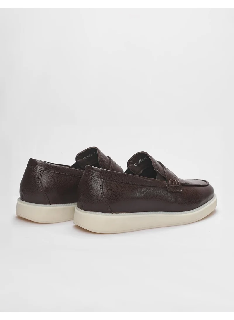 كاباني Leather Brown Men's Sneaker Shoes