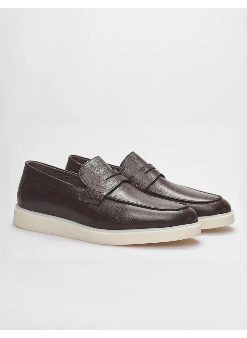 كاباني Leather Brown Men's Sneaker Shoes