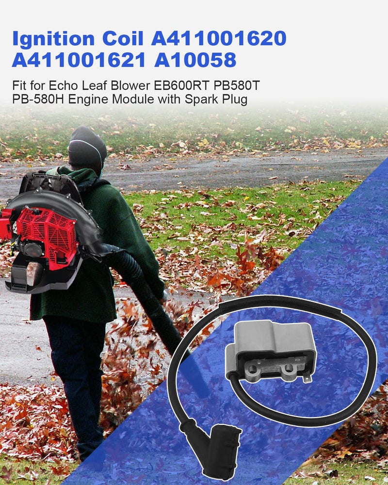 LANDSIN Ignition Coil Fit for Echo Leaf Blowers PB580 PB-580H PB-580T Fit for Shindaiwa EB600RT Replace A411001620 A411001621 A10058 - Image 2