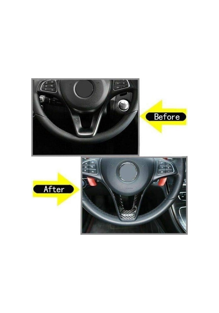QASULER Carbon Fiber Steering Wheel Cover Trim - Image 4