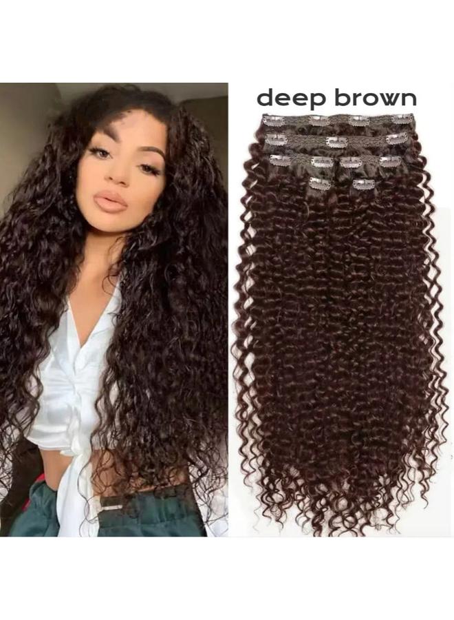 Bluejw European And American Wig Clip Hair 6-piece Set 26inch Hair Patch African Fluffy Long Curly Hair Wig Kinky Curly - Image 3
