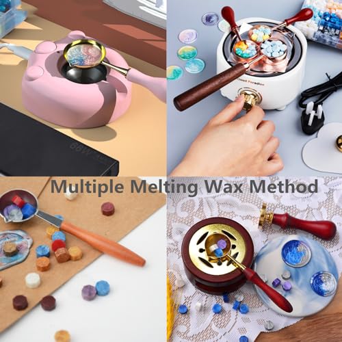 ONWINPOR White Wax Seal Beads, 300Pcs White Mix Sealing Wax Beads for Wax Seal Stamp, Pearl White Wax Seal Beads Set with 3 Colors Perfect for Gift Sealing, Letter Wax Sealing (White Mix) - Image 5