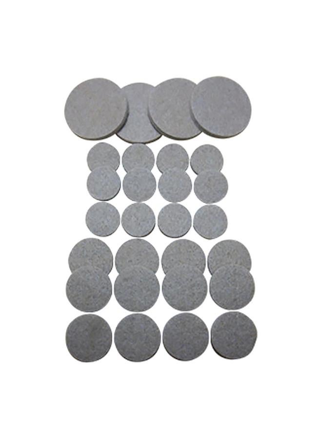 Magic Sliders 36-Piece Assorted Self-Adhesive Heavy Duty Round Felt Pads Oatmeal 63922 - Image 2
