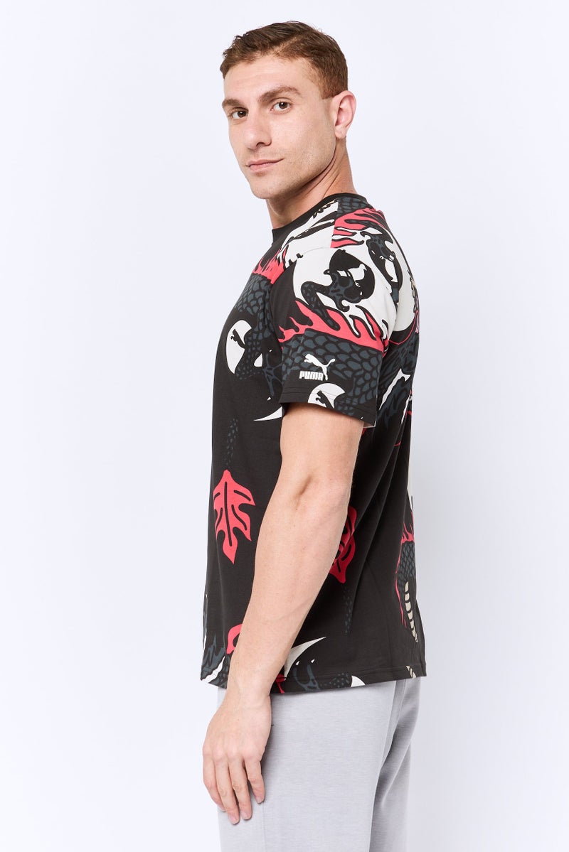 Puma X Staple Men Sportswear Fit Short Sleeves Outdoor T-Shirt, Black - Image 3