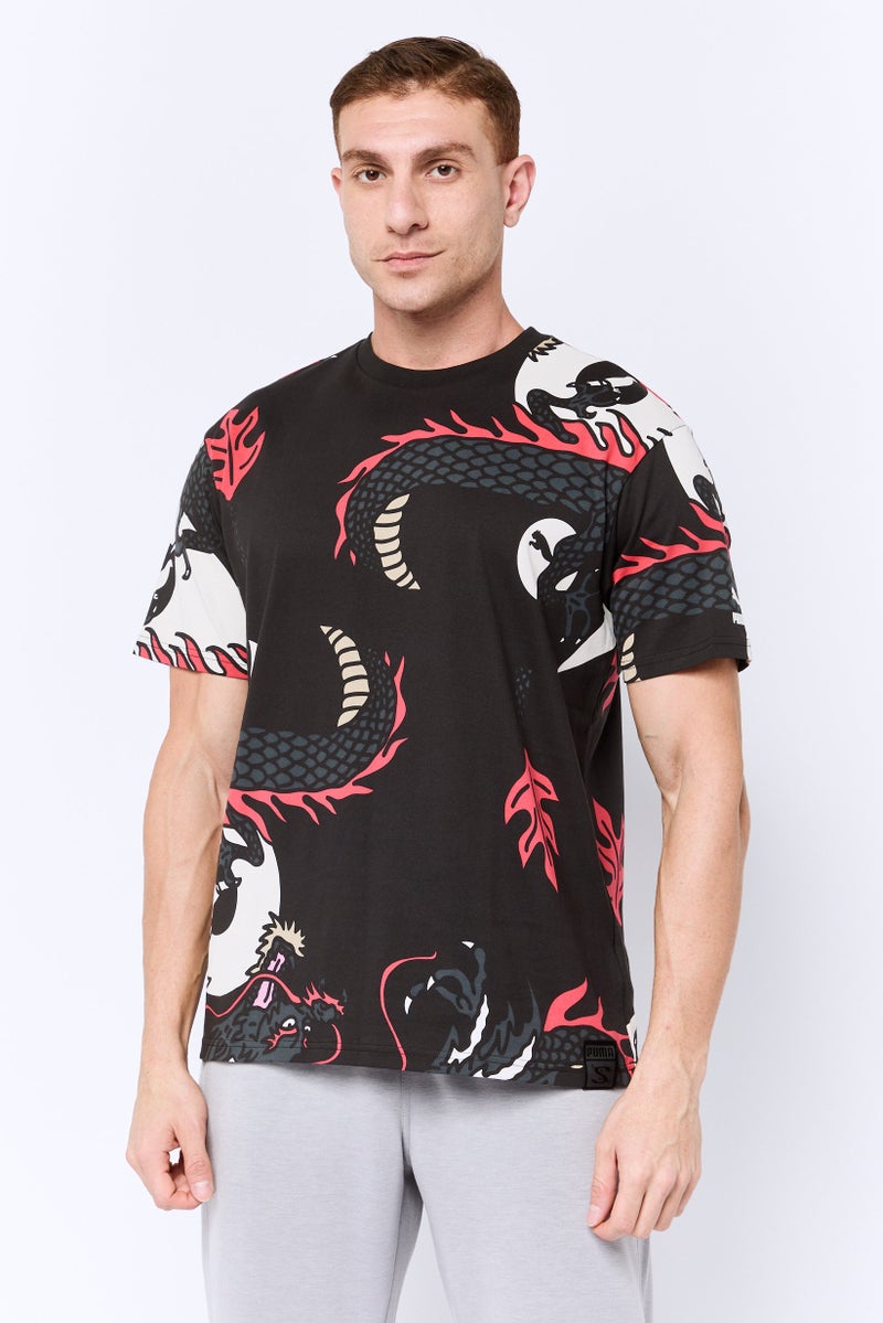 Puma X Staple Men Sportswear Fit Short Sleeves Outdoor T-Shirt, Black - Image 1