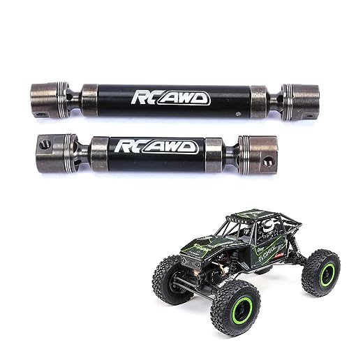 RCAWD 2pcs Center Driveshafts Slider Drive Shafts 6676mm 84105mm for RC 118 Axial UTB18 Capra Upgrade Parts Black - Image 1