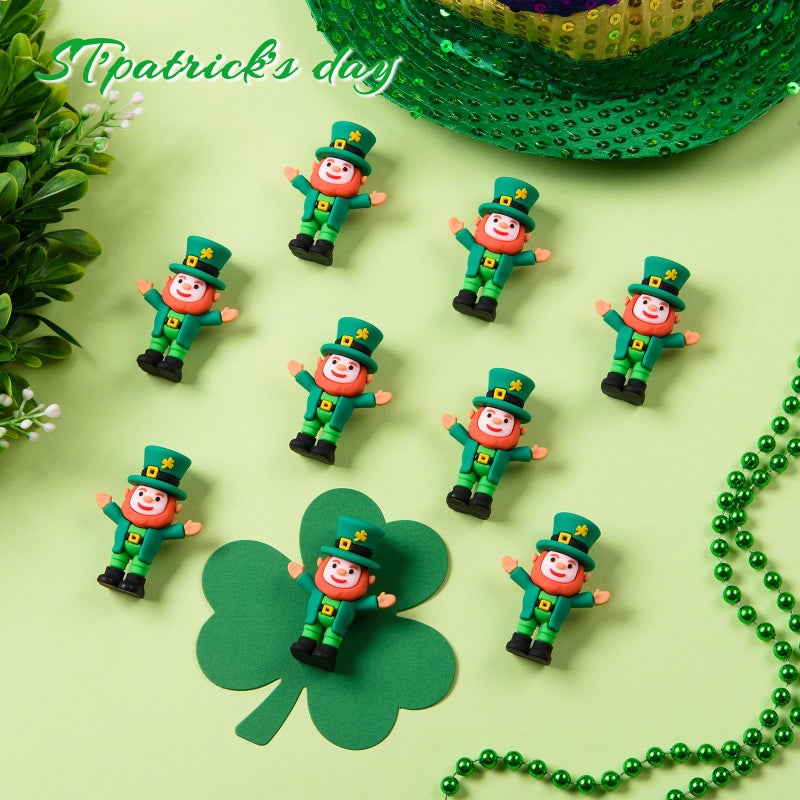 ARCHCRTC 25 Pcs St. Patrick's Day Leprechaun Figurine Mini Leprechaun Dolls Tiny Leprechaun Miniature Irish Figurines Leprechaun Decor for St. Patrick's Day Party Garden Table Decorations (25) - Image 5