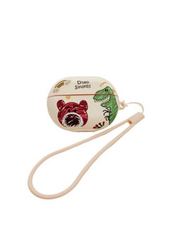 For HuaweiFreebuds Pro3/2 Wireless Bluetooth Headset Cartoon Creative Se3/4i/5i/Pro Soft-Color:Soft Shell + Lanyard-strawberry Bear-Model:Universal For HuaweiFreebuds Pro3/pro4 (protective Case)