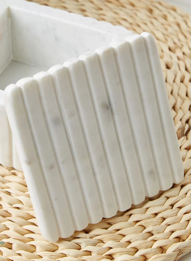 Premier Oxana Marble Small Ribbed Trinket Box