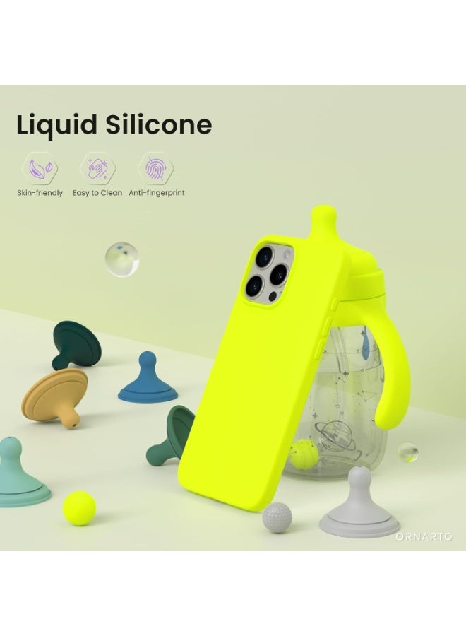 MUNTAQI iPhone 15 Silicone Case – Soft Slim OG Silicone Back Cover with Shockproof Protection, Anti-Scratch Grip Case, Wireless Charging Compatible, Lightweight Phone Case for iPhone 15 (6.1 Inch) - Image 3