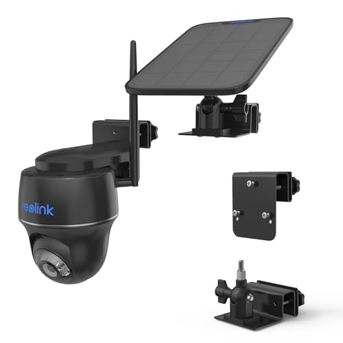 VOMENC Gutter Bracket Mount for Reolink Argus PT 3MP4MP5MP2K 4K8MP Go PT Ultra Camera and Solar Panel 1 Pack Black - Image 1