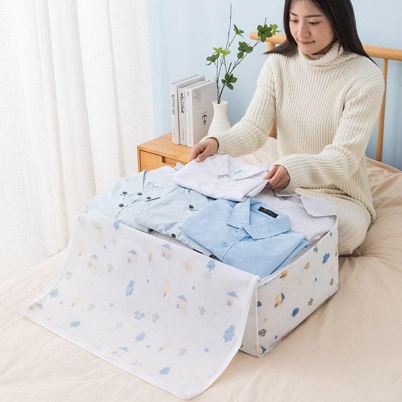 DIKPUL GROUP Blanket Storage Box With Zipper Under Bed Storage Container Cloth Organizer With Lid Cover Rectangular Dustproof MultiDesign - Image 2