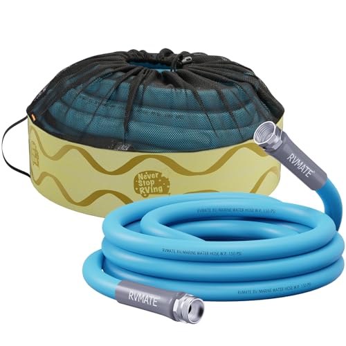 RVMATE RV Water Hose 15FT 58 Inner Diameter Drinking Water Hose Leadfree No Leaking Garden Hose For RVTrailerCamping RV Accessories - Image 1