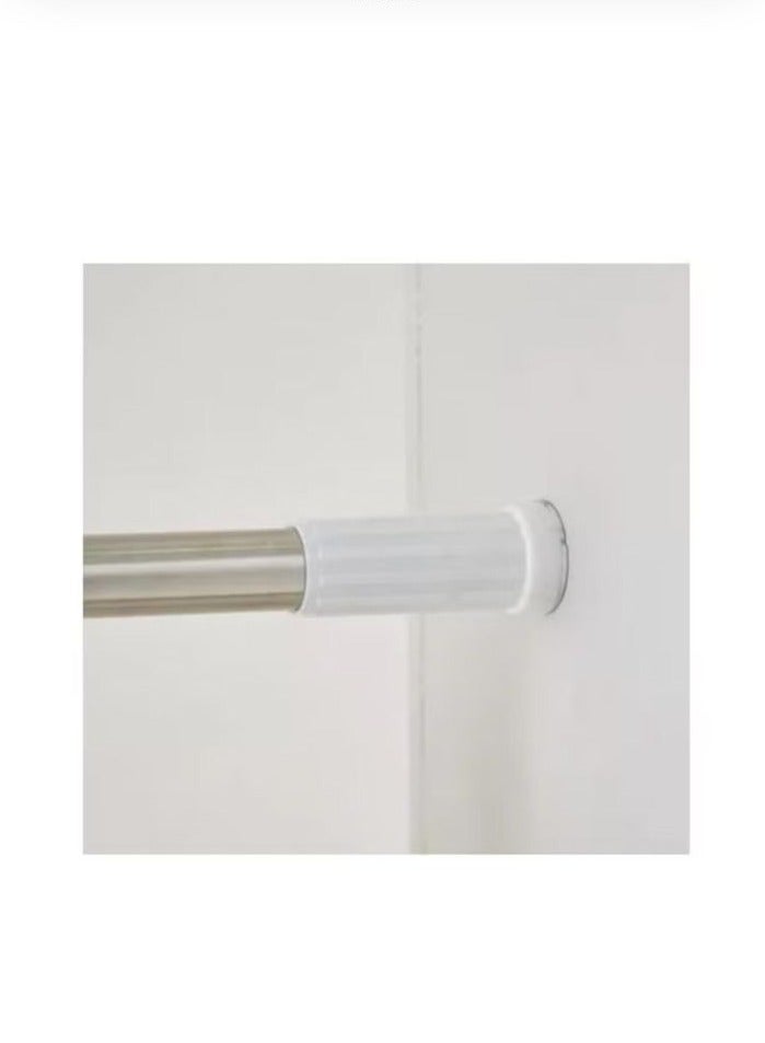 Stainless Steel Bathroom Shower Curtain Pole 104-190cm - Image 3