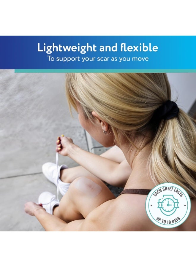 ScarAway Clear Silicone Scar Sheets, White, 6 Count - Image 4