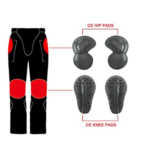 VNFOX Motorcycle Pants, Versatile Motorcycle Jeans, Durable Motorcycle Trousers for Men & Women Riding Pants with Kenn & Hip Armor Pads (Black, XL=34) - Image 5