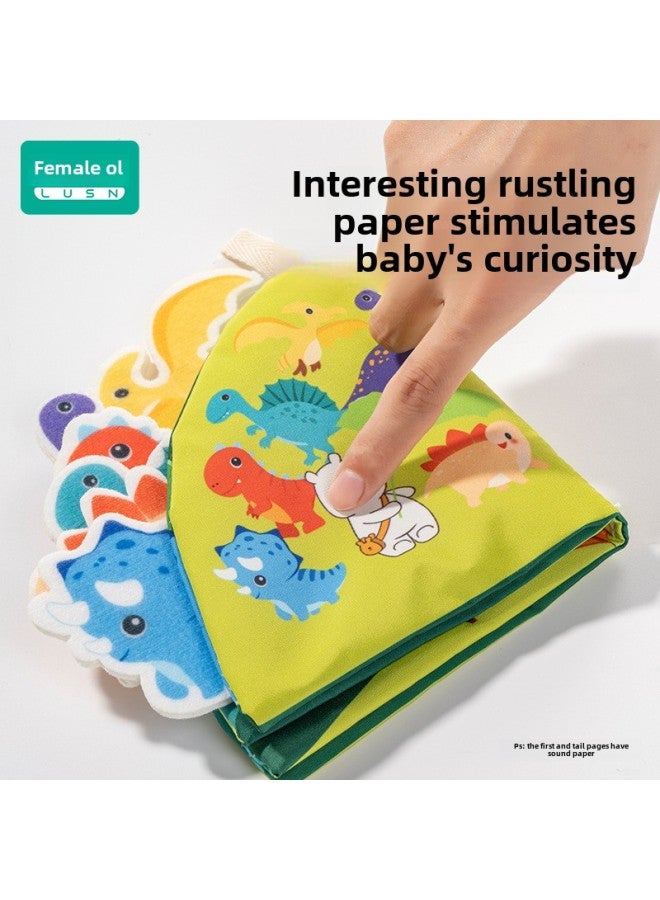 Rushan Cloth Book Early Education Baby Tearable Three-dimensional Hand Tearable Book Baby Cognitive Educational Toys-Color:Cute Bear's Ocean Friend  - Image 5
