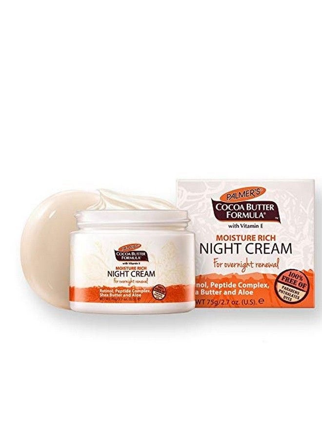PALMER'S - Cocoa Butter Formula Moisture Rich Night Cream 2.70 Oz - Image 1