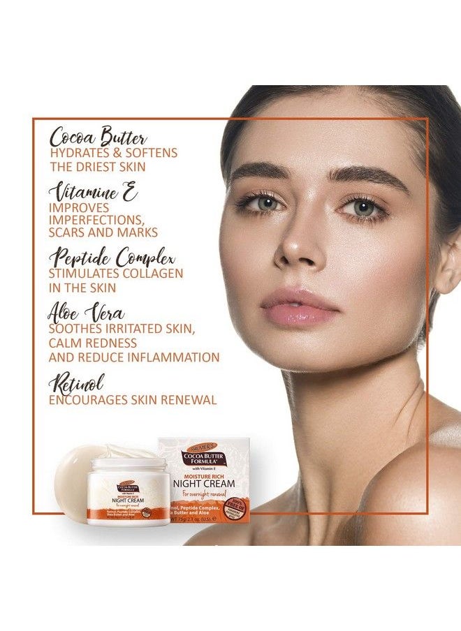 PALMER'S - Cocoa Butter Formula Moisture Rich Night Cream 2.70 Oz - Image 1